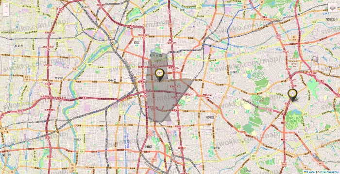 愛知県のTHE PERSONAL GYMの店舗地図