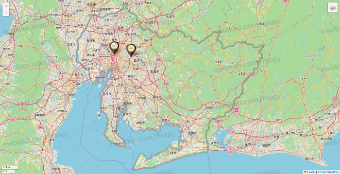 愛知県のTHE PERSONAL GYMの店舗地図