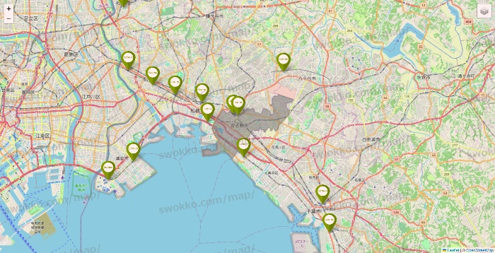 千葉県の3COINSの店舗地図