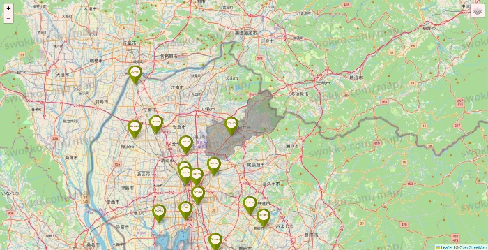 愛知県の3COINSの店舗地図