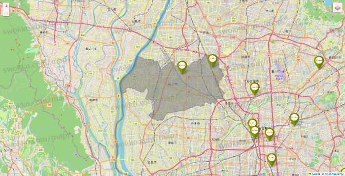 愛知県の3COINSの店舗地図