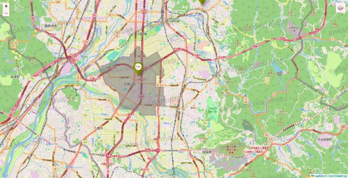 京都府の3COINSの店舗地図