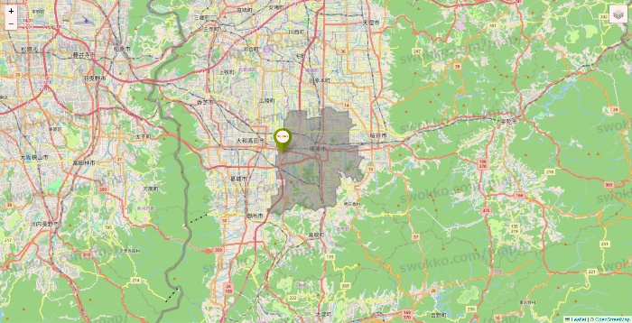 奈良県の3COINSの店舗地図