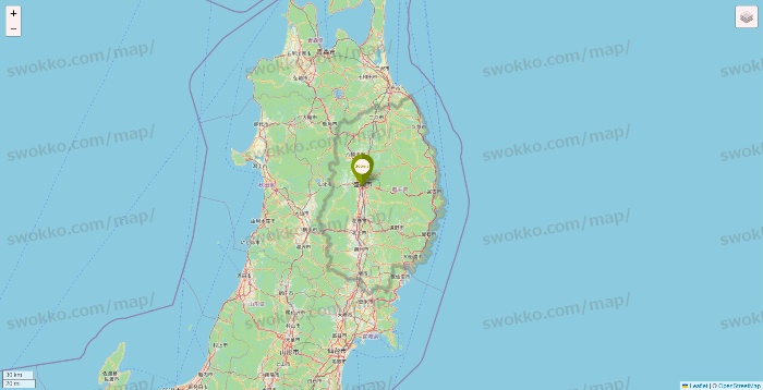 岩手県の3COINSの店舗地図