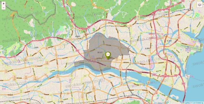 徳島県の3COINSの店舗地図