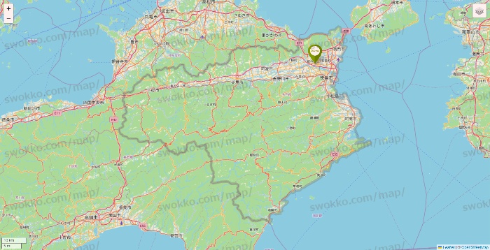 徳島県の3COINSの店舗地図