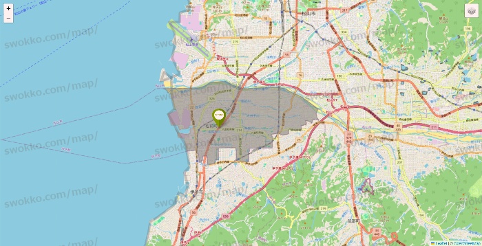 愛媛県の3COINSの店舗地図