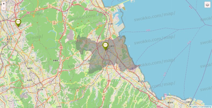 福岡県の3COINSの店舗地図