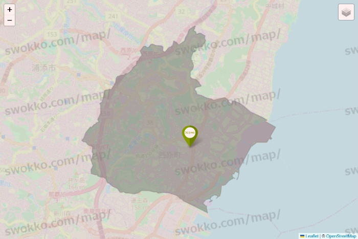 沖縄県の3COINSの店舗地図