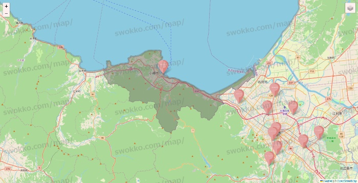 北海道のTHREEPPY・CouCouの店舗地図