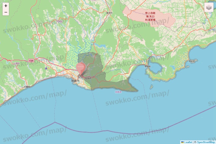 北海道のTHREEPPY・CouCouの店舗地図