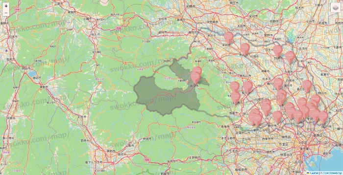 埼玉県のTHREEPPY・CouCouの店舗地図