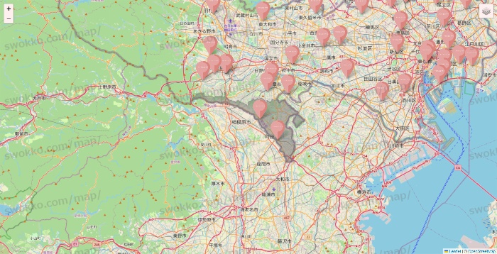 東京都のTHREEPPY・CouCouの店舗地図