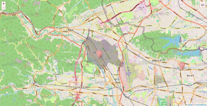 東京都のTHREEPPY・CouCouの店舗地図