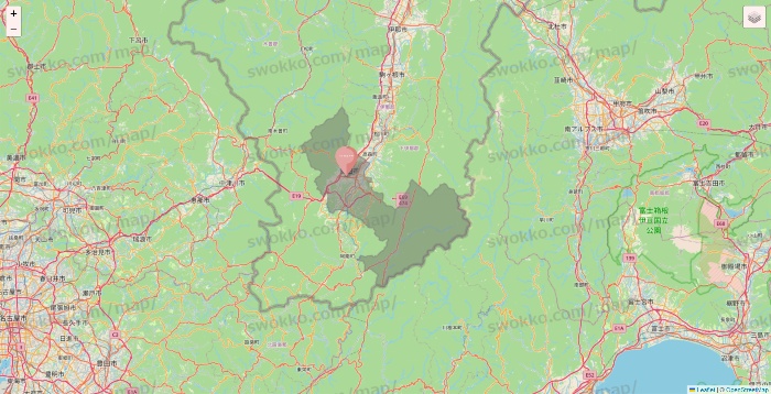 長野県のTHREEPPY・CouCouの店舗地図