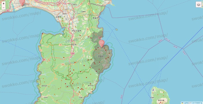 静岡県のTHREEPPY・CouCouの店舗地図