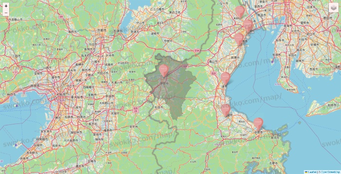 三重県のTHREEPPY・CouCouの店舗地図