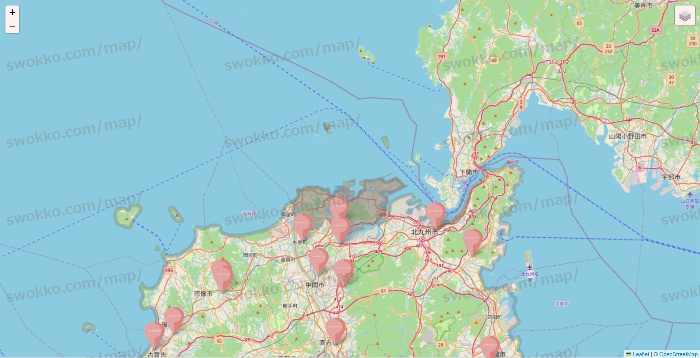 福岡県のTHREEPPY・CouCouの店舗地図
