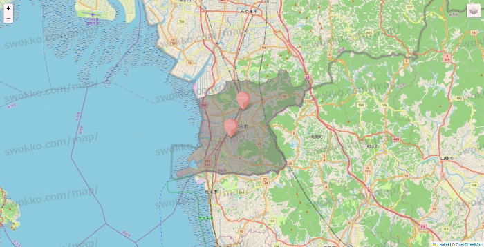 福岡県のTHREEPPY・CouCouの店舗地図