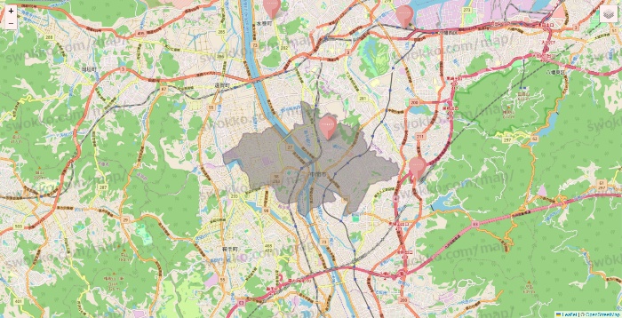 福岡県のTHREEPPY・CouCouの店舗地図