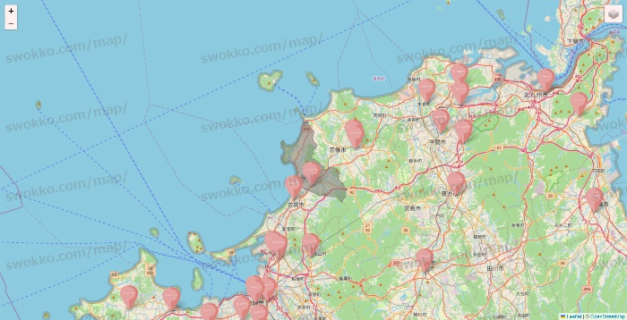 福岡県のTHREEPPY・CouCouの店舗地図