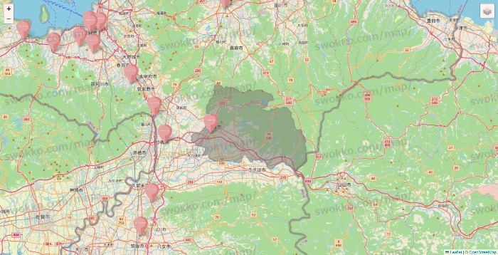 福岡県のTHREEPPY・CouCouの店舗地図