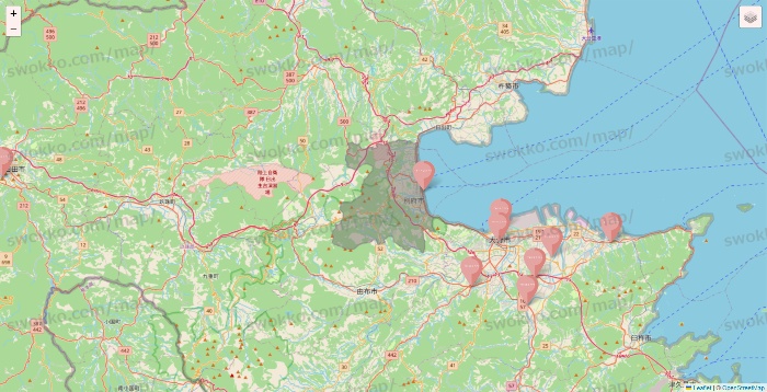 大分県のTHREEPPY・CouCouの店舗地図