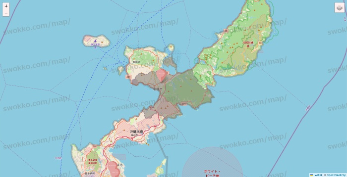 沖縄県のTHREEPPY・CouCouの店舗地図
