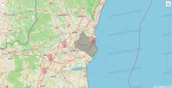 茨城県のTHREEPPY・CouCouの店舗地図