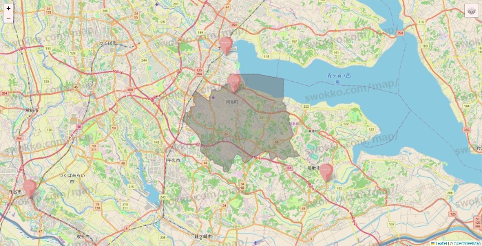 茨城県のTHREEPPY・CouCouの店舗地図