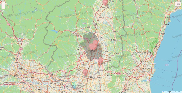 栃木県のTHREEPPY・CouCouの店舗地図
