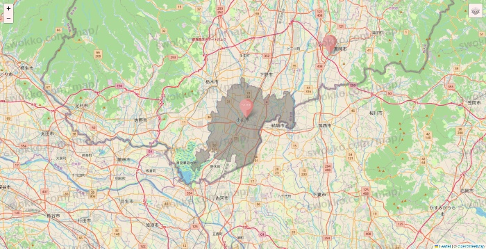 栃木県のTHREEPPY・CouCouの店舗地図