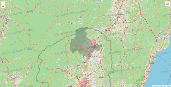 栃木県のTHREEPPY・CouCouの店舗地図