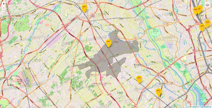 埼玉県の鳥貴族の店舗地図