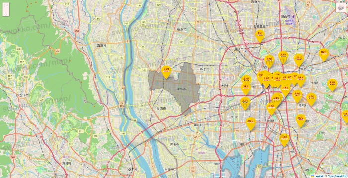 愛知県の鳥貴族の店舗地図