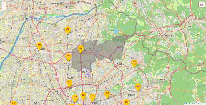 愛知県の鳥貴族の店舗地図