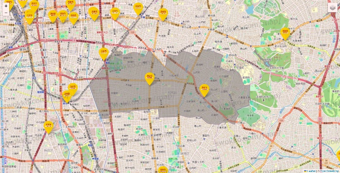 愛知県の鳥貴族の店舗地図
