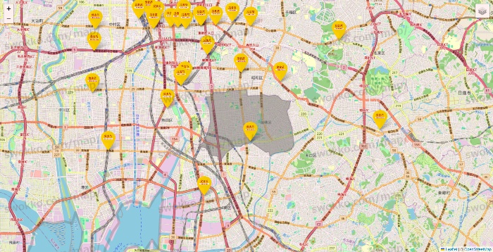 愛知県の鳥貴族の店舗地図