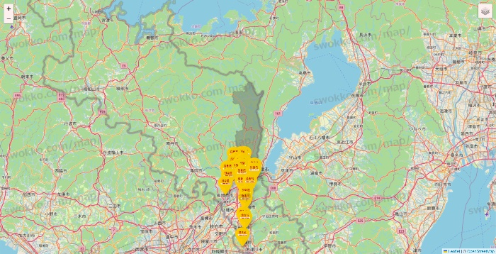 京都府の鳥貴族の店舗地図