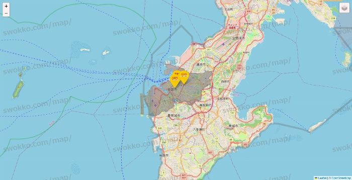 沖縄県の鳥貴族の店舗地図