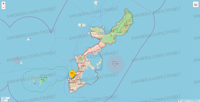 沖縄県の鳥貴族の店舗地図