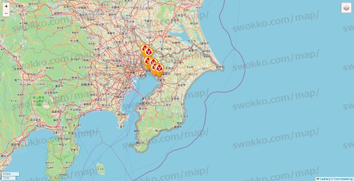 千葉県の鳥メロの店舗地図