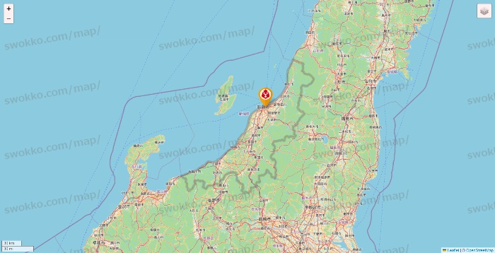新潟県の鳥メロの店舗地図