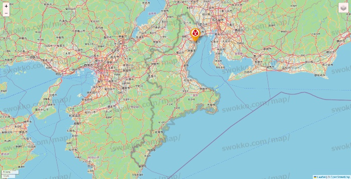 三重県の鳥メロの店舗地図