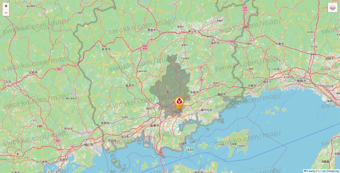 岡山県の鳥メロの店舗地図