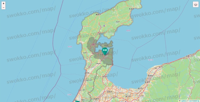 石川県の東進（ハイスクール・衛星予備校）の校舎地図