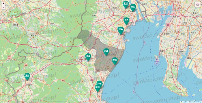 三重県の東進（ハイスクール・衛星予備校）の校舎地図