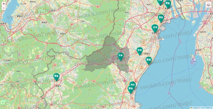 三重県の東進（ハイスクール・衛星予備校）の校舎地図