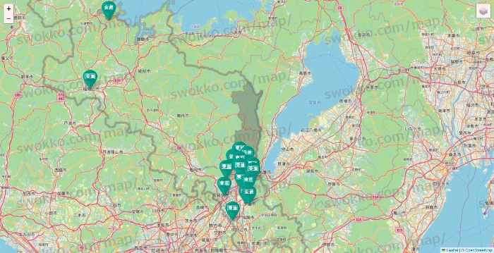 京都府の東進（ハイスクール・衛星予備校）の校舎地図