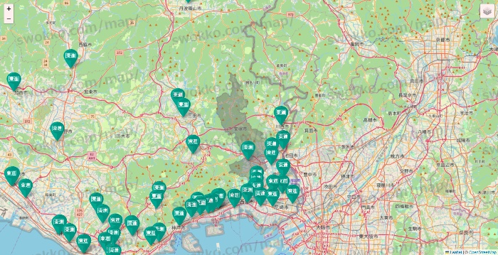 兵庫県の東進（ハイスクール・衛星予備校）の校舎地図